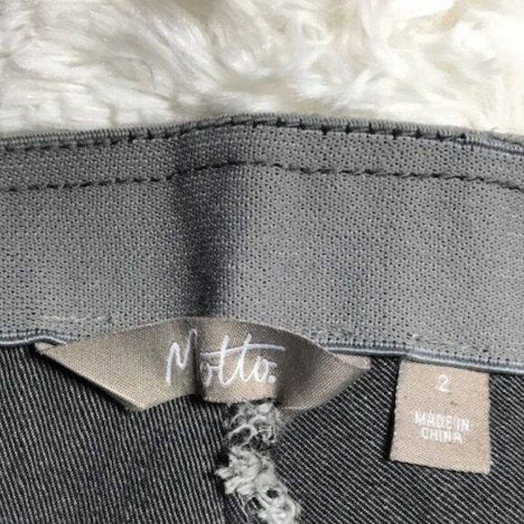 NWOT Motto Silver Gray Hollywood Waist Top Seamed Stretch Ankle Jean - Picture 9 of 10